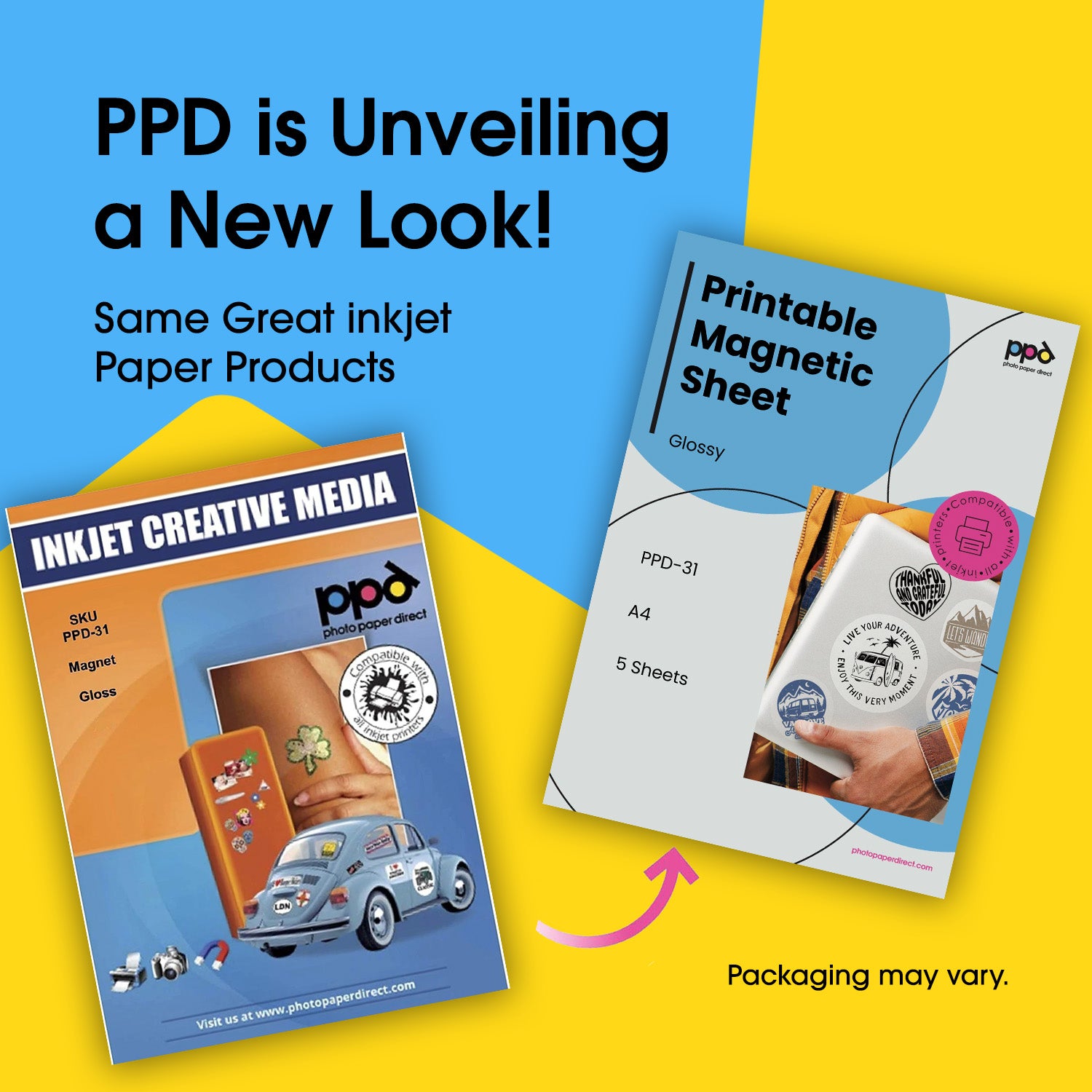 PPD Inkjet Photo Glossy Magnetic Paper A4 PPD-31