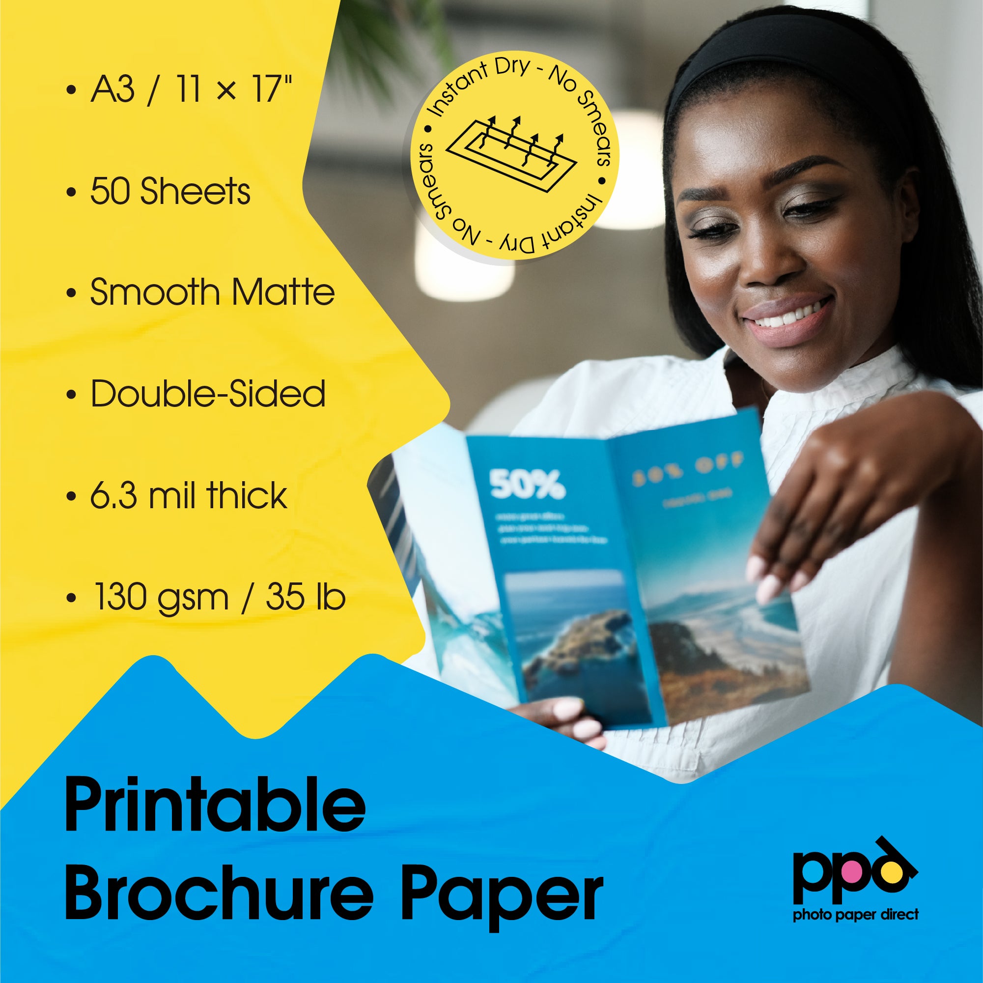 Brochure Paper Matt Double-Sided A3