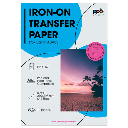 PPD Inkjet Iron-On Light Transfer Paper A3 PPD-7