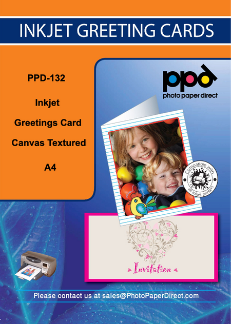 PPD A4 Inkjet Art Textured Glossy Greeting Card Paper 260g PPD-132
