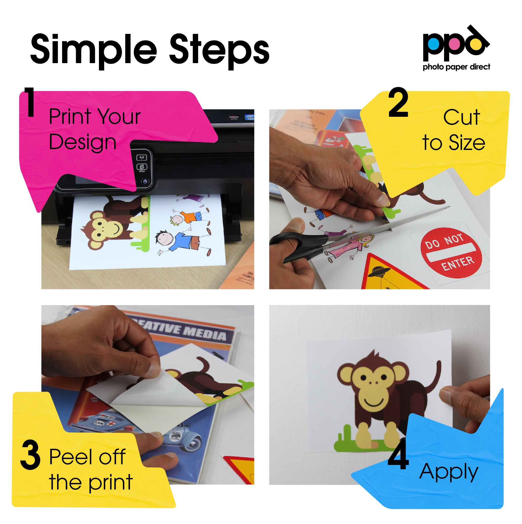 PPD Inkjet Vinyl Self-Adhesive Clear 130mic A4 PPD-39