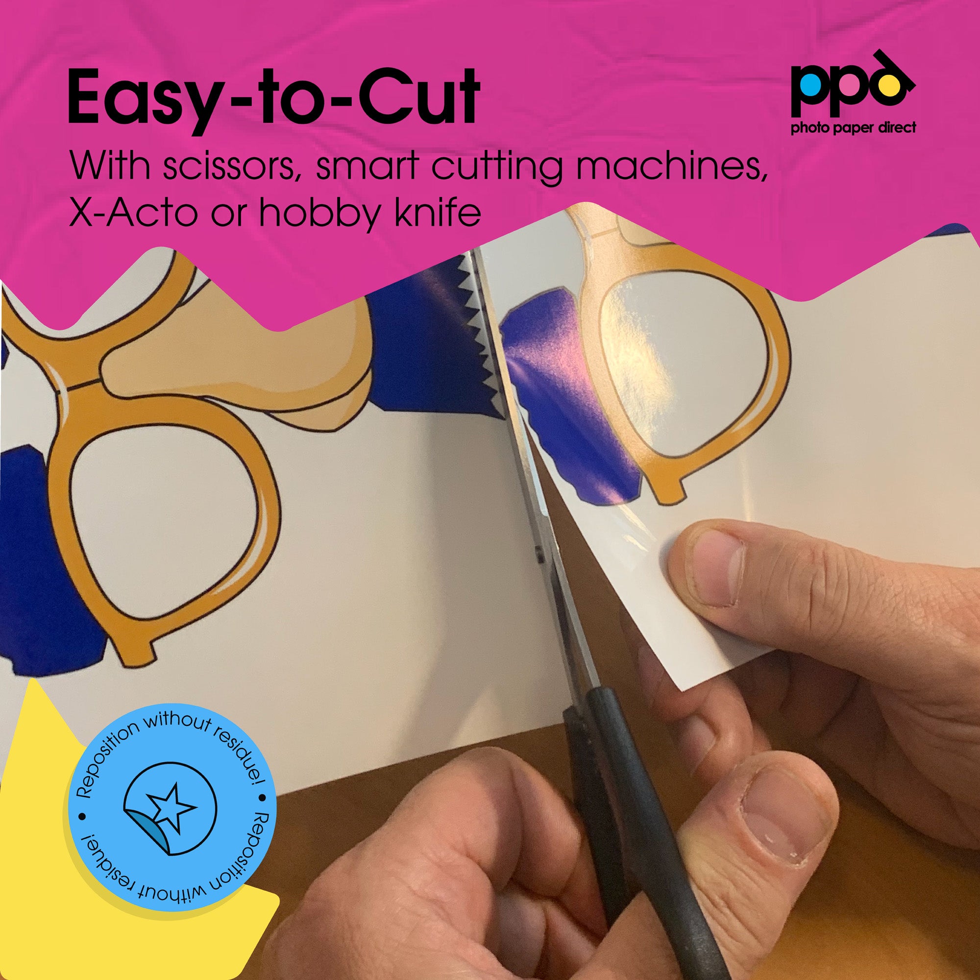 PPD Inkjet Vinyl Self-Adhesive Clear Frosty 4.7m A4 PPD-39F