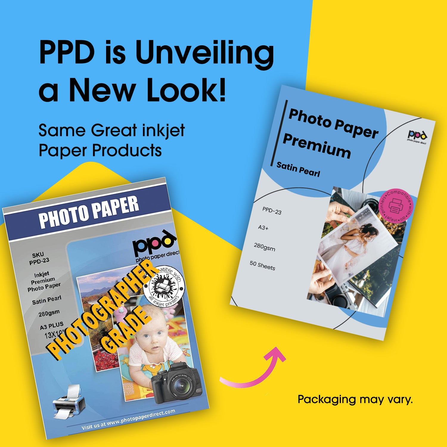 PPD Inkjet Satin Pearl Premium Photo Paper A3+ 280gsm PPD-23