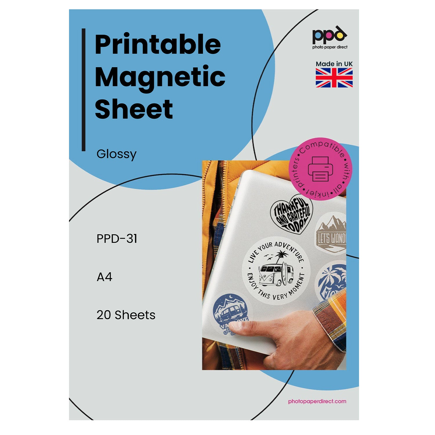 PPD Inkjet Photo Glossy Magnetic Paper A4 PPD-31