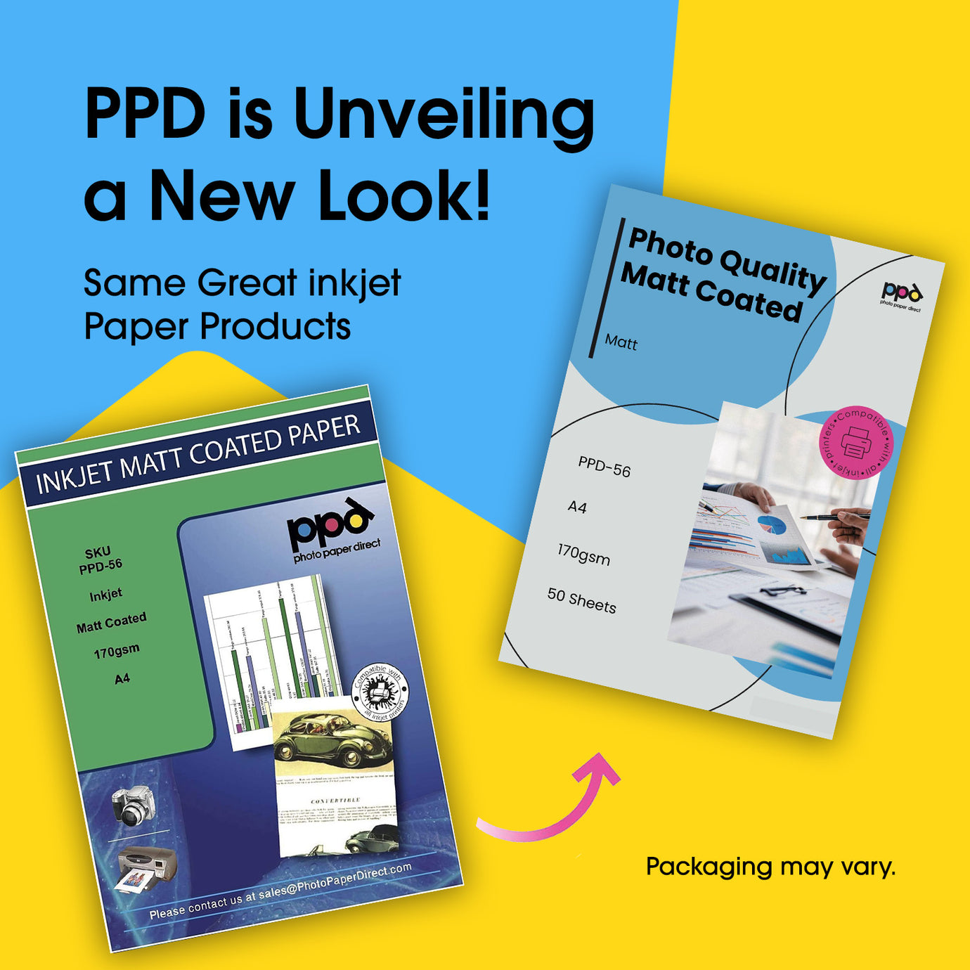 PPD Inkjet Matt Photo Quality Paper Heavy Weight 170gsm A4 PPD-56 ...