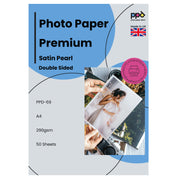 PPD Inkjet Premium Photo Paper Double Sided Satin Pearl A4 290gsm PPD-69