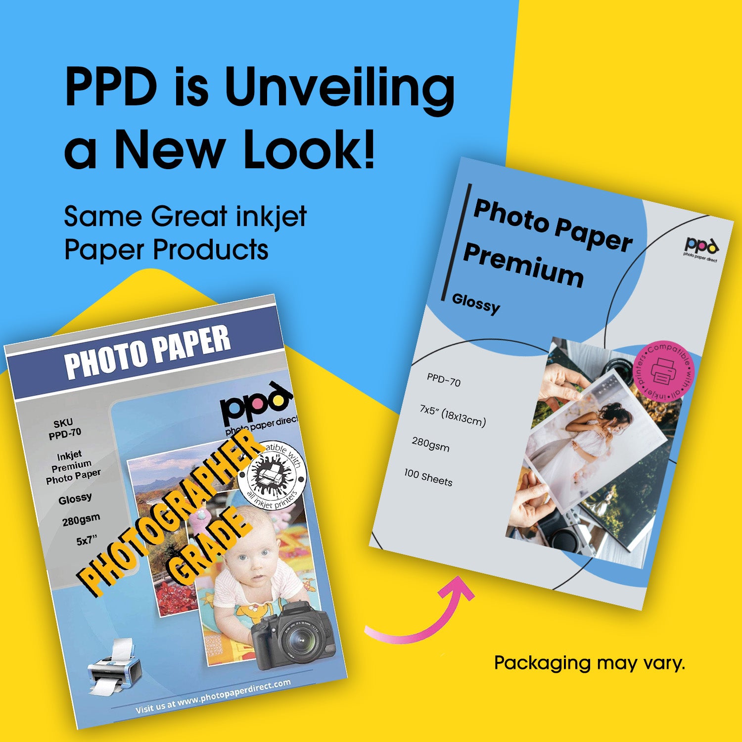PPD Inkjet Premium Photo Paper Glossy 280gsm A3 PPD-70