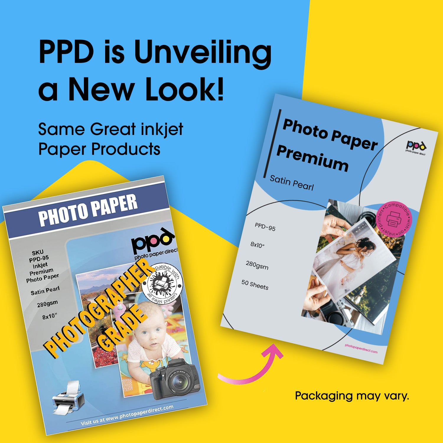 PPD Inkjet 8x10" Satin Photo Paper Super Premium 280g PPD-95