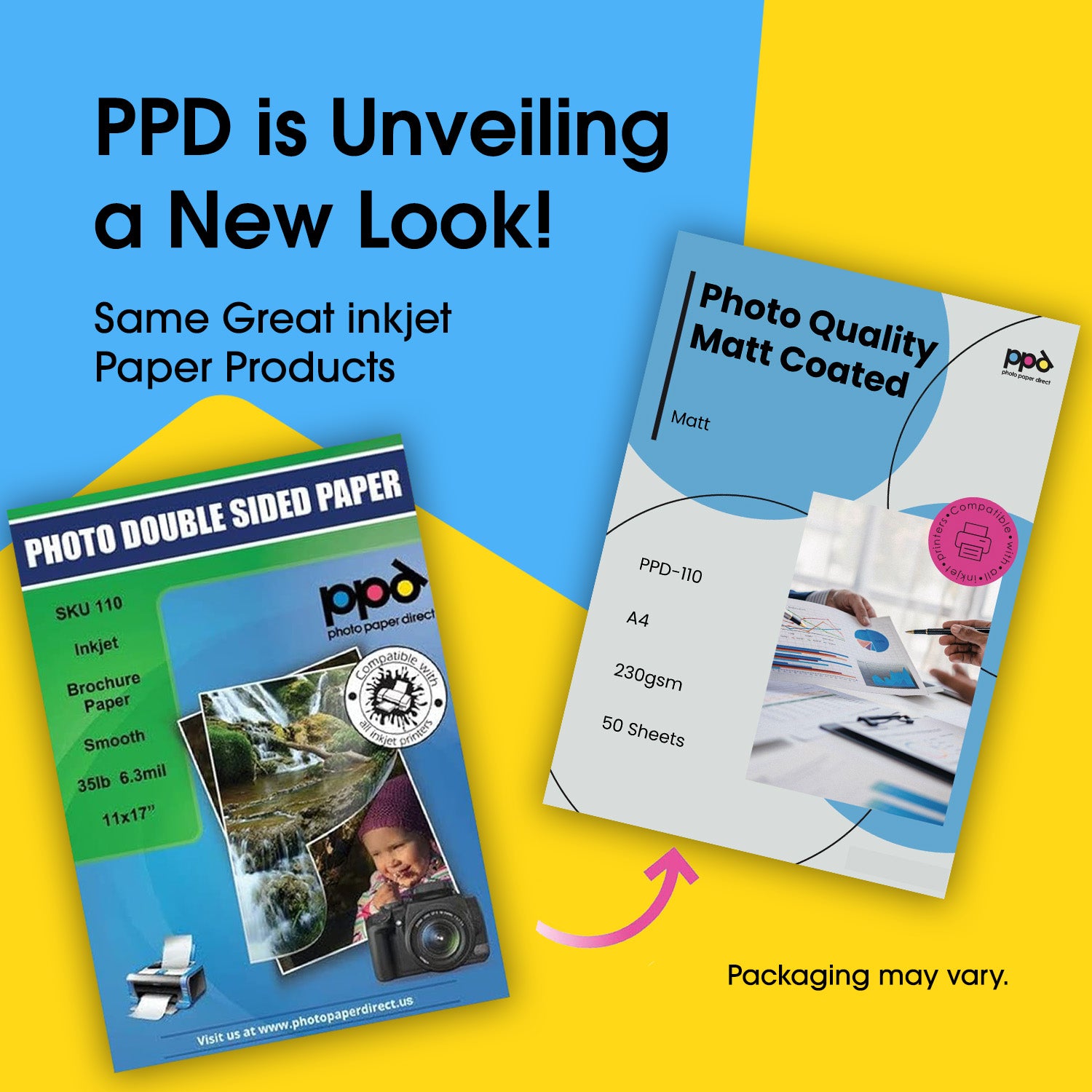 PPD Inkjet Matt Photo Quality Paper 230gsm A4 Hi Res PPD-110
