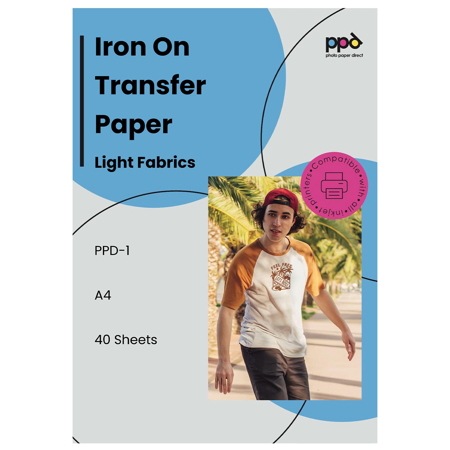 PPD Inkjet Iron-On Light Transfer Paper A4 PPD-1