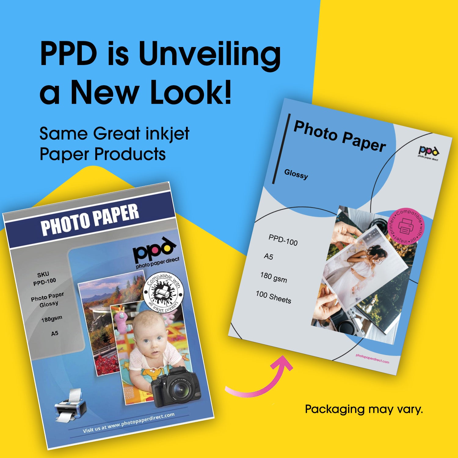 PPD Inkjet Premium Photo Paper Gloss A5 180gsm PPD-100