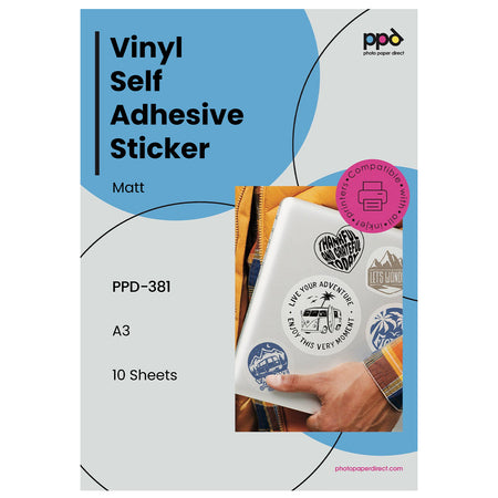 PPD Inkjet Self Adhesive Sticker Matt A3 4.7mil PPD-381