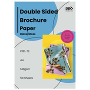 PPD Inkjet Photo Quality Gloss Double Sided Brochure Paper A4 140gsm PPD-72