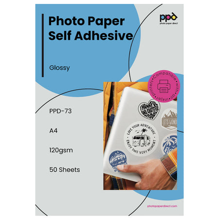 PPD Glossy Sticker Paper A4 120g Self Adhesive PPD-73