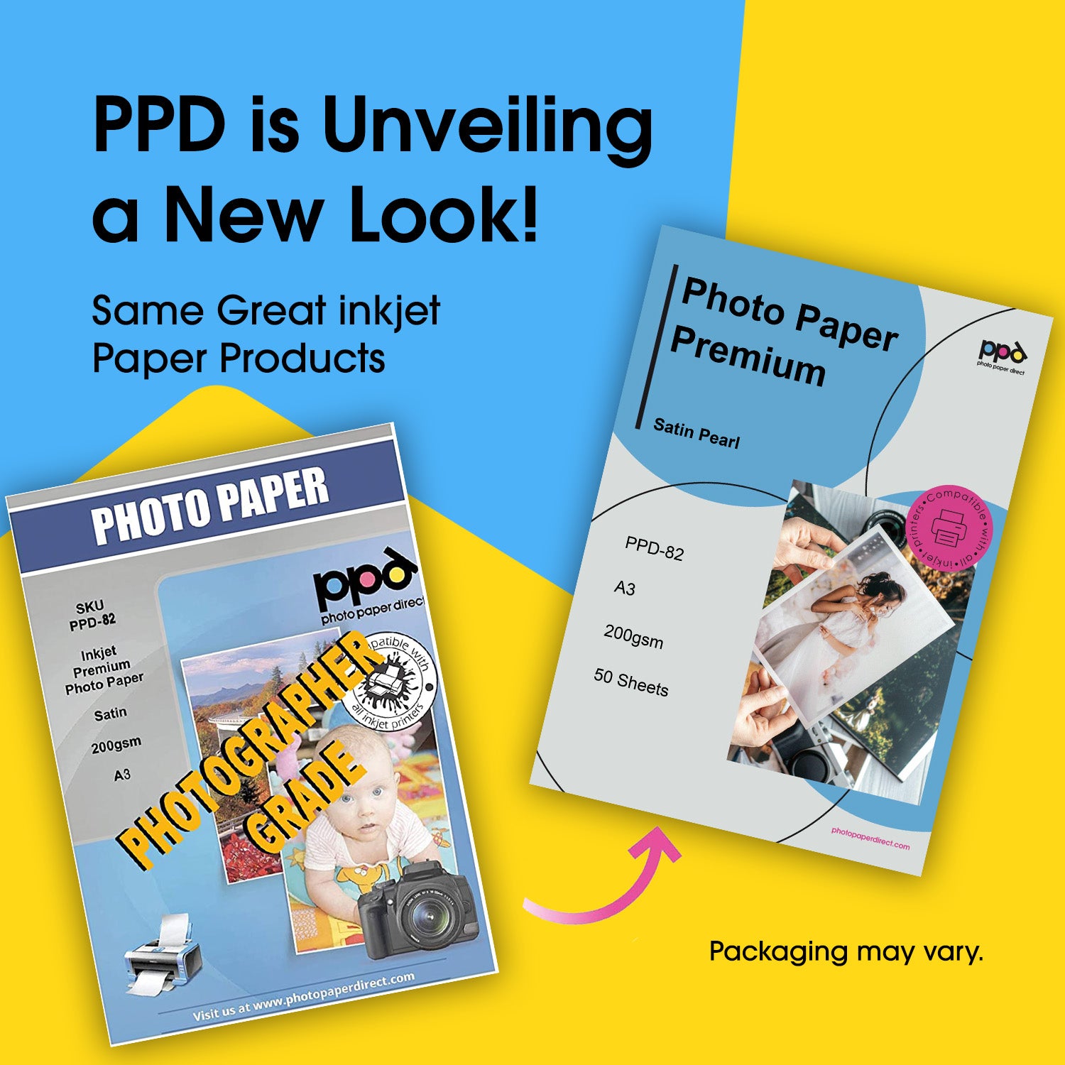 PPD Inkjet Premium Photo Paper Satin A3 76lb 290gsm 10.7mil PPD-125