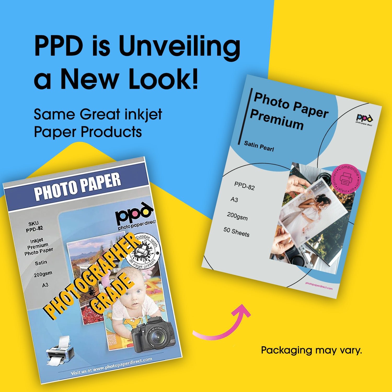 PPD Inkjet Premium Photo Paper Satin A3 200gsm PPD-82