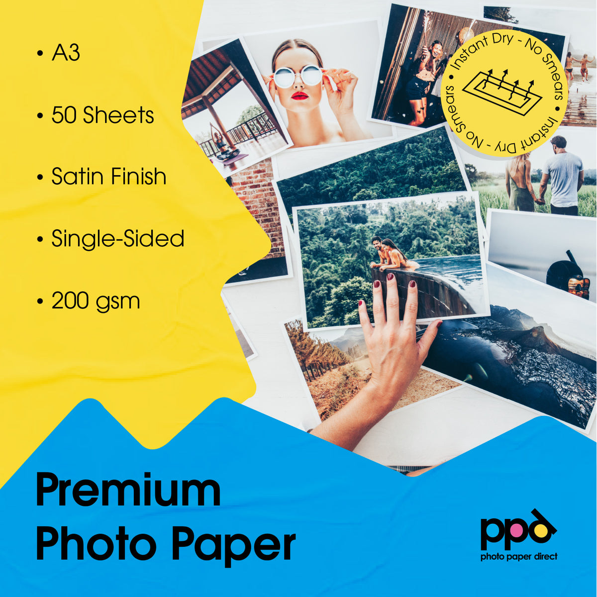 Photo Paper Direct PPD Inkjet Premium Photo Paper Satin A3 200gsm PPD-82 – PhotoPaperDirect UK