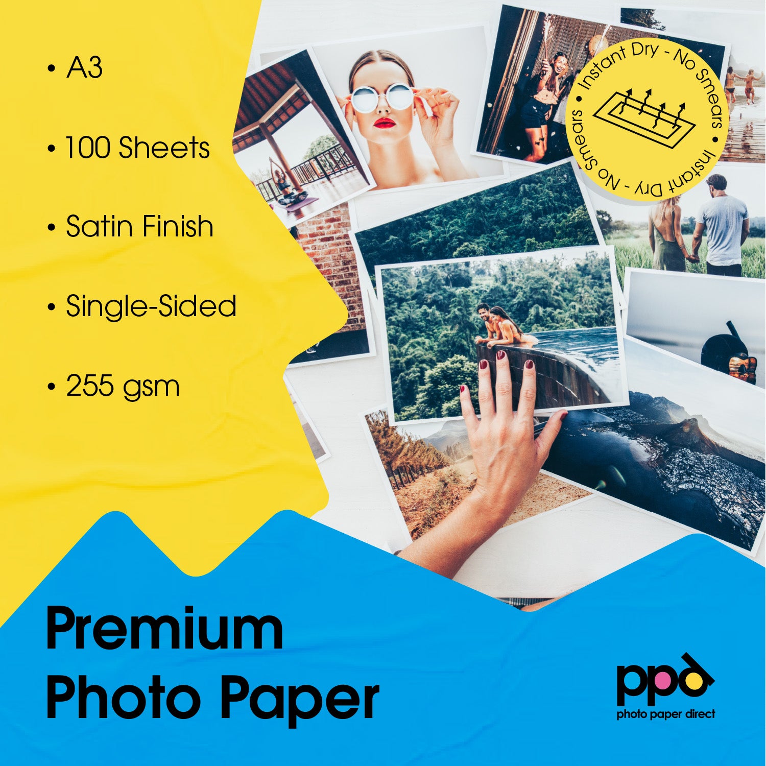 PPD Inkjet Premium Photo Paper Satin 280gsm A3 PPD-22