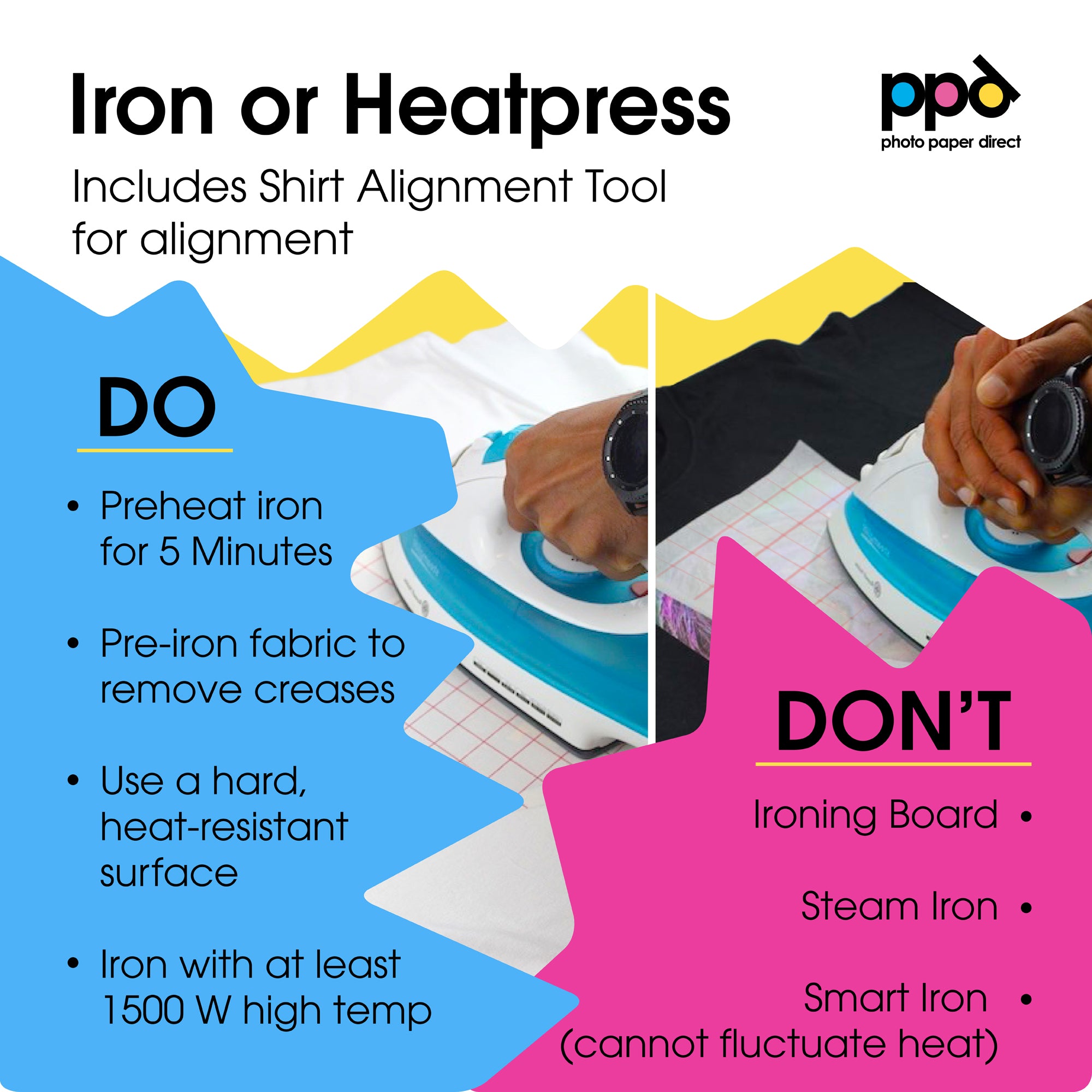 PPD Inkjet Iron On MULTIPACK 20 Light and 20 Dark Transfer Paper A4 PPD-5