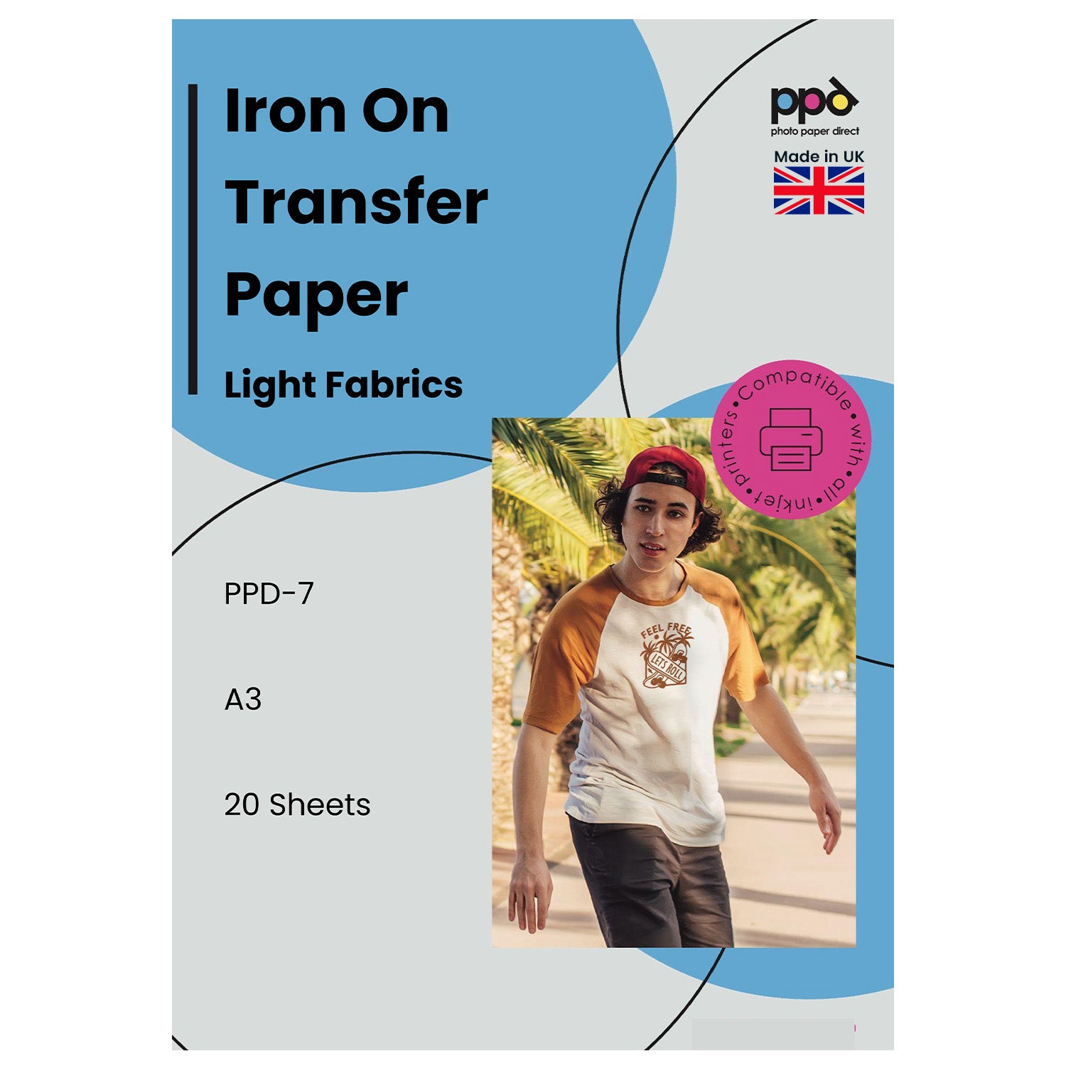 PPD Inkjet Iron-On Light Transfer Paper A3 PPD-7