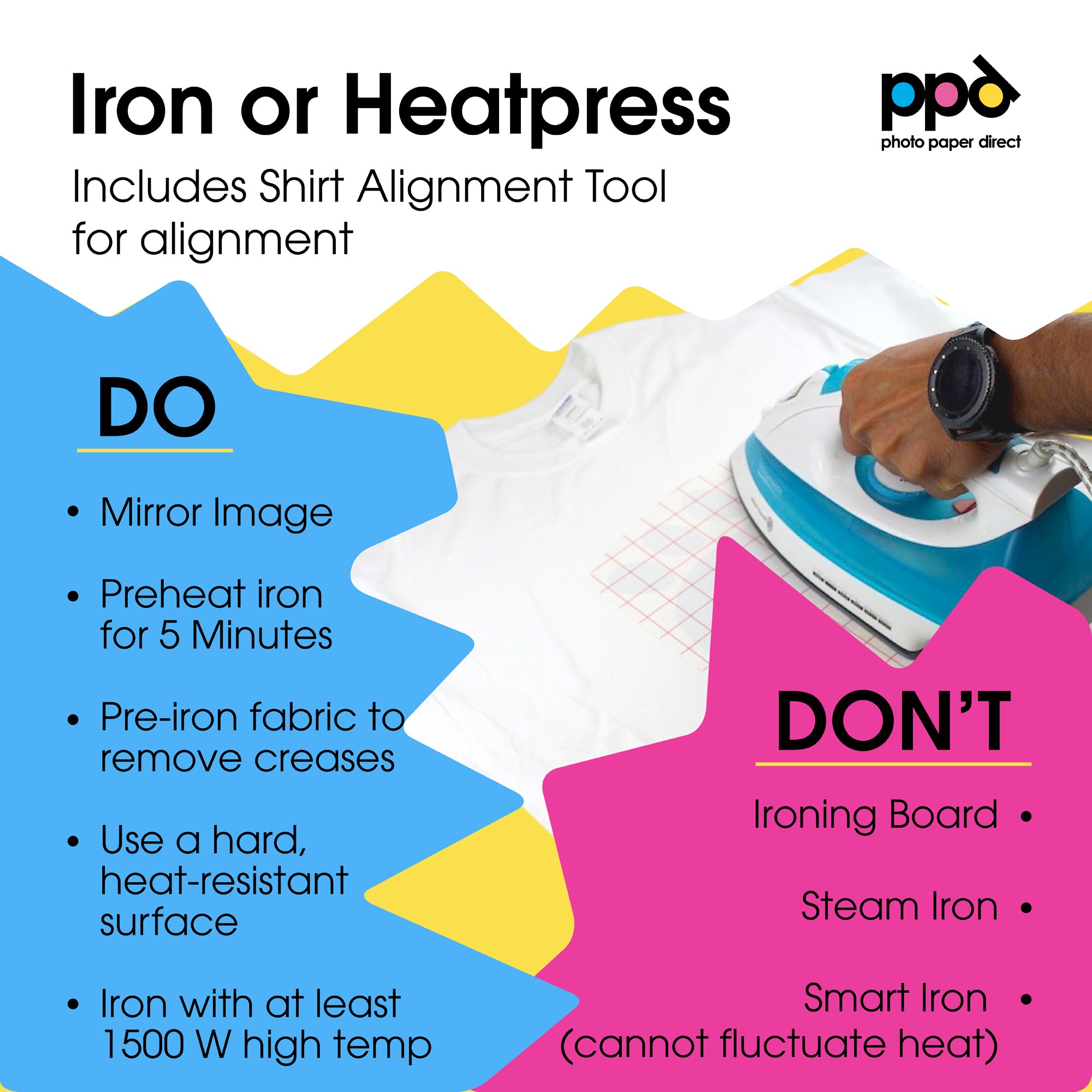 PPD Inkjet Iron-On Light Transfer Paper A3 PPD-7