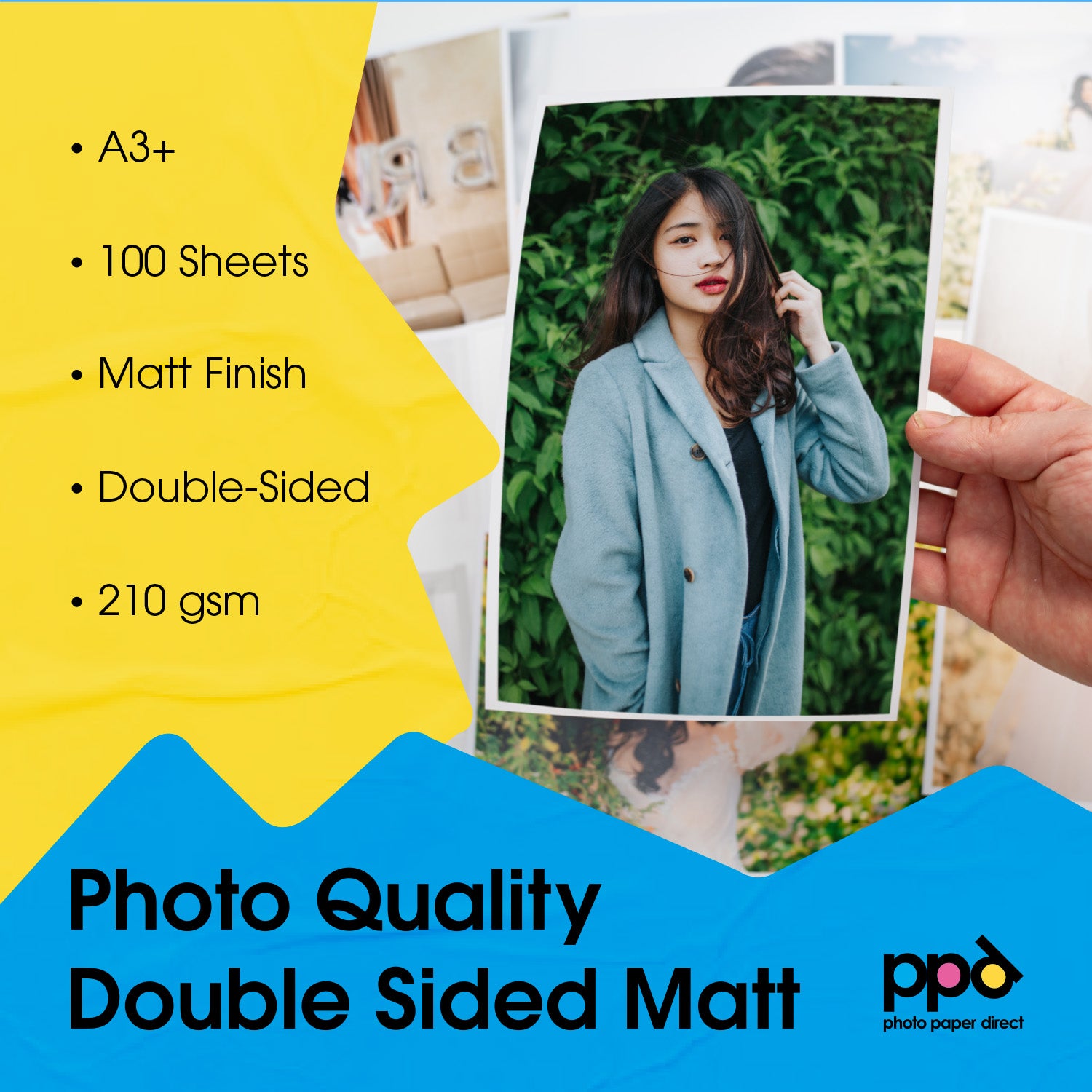 PPD Inkjet Heavyweight Matt Paper Double Sided 210gsm A3+ PPD-47