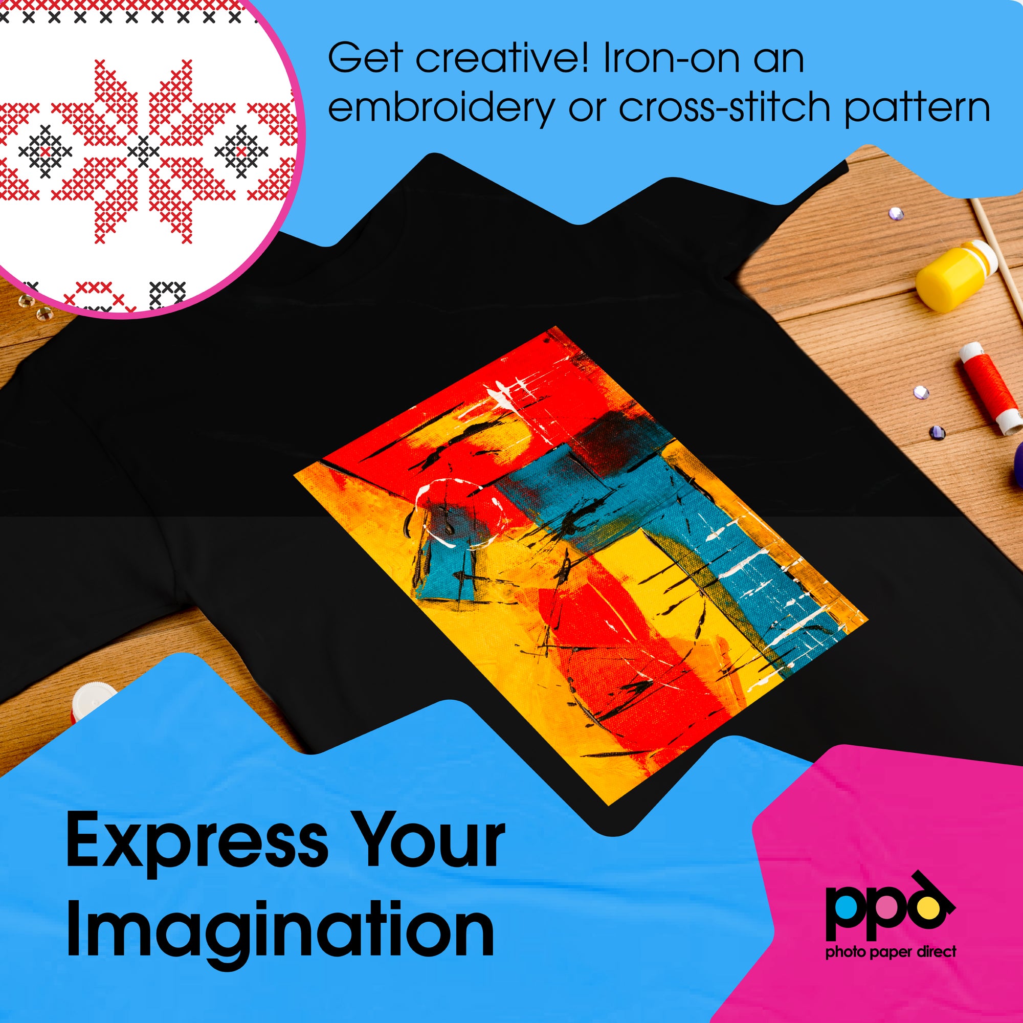 PPD Inkjet Iron-On Dark Transfer Paper A3 PPD-107