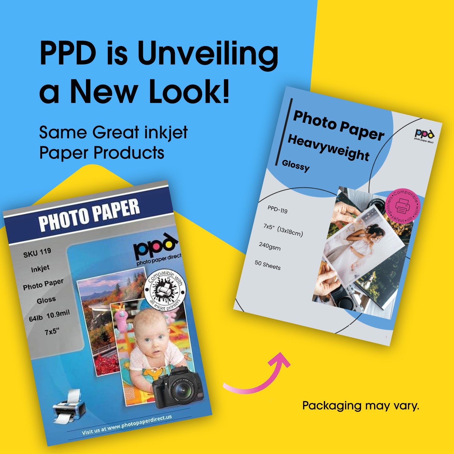 PPD Inkjet Heavyweight Photo Paper Glossy 240gsm 5 x 7" PPD-119