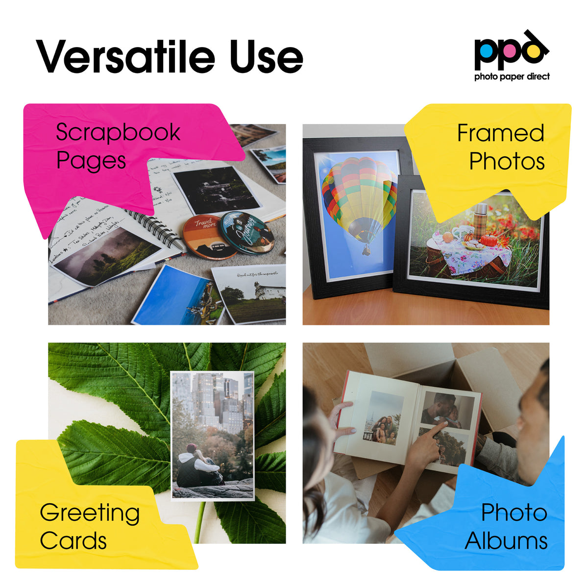 Pg Photo Paper PPD Inkjet Heavyweight Photo Paper Glossy 240gsm 5 x 7