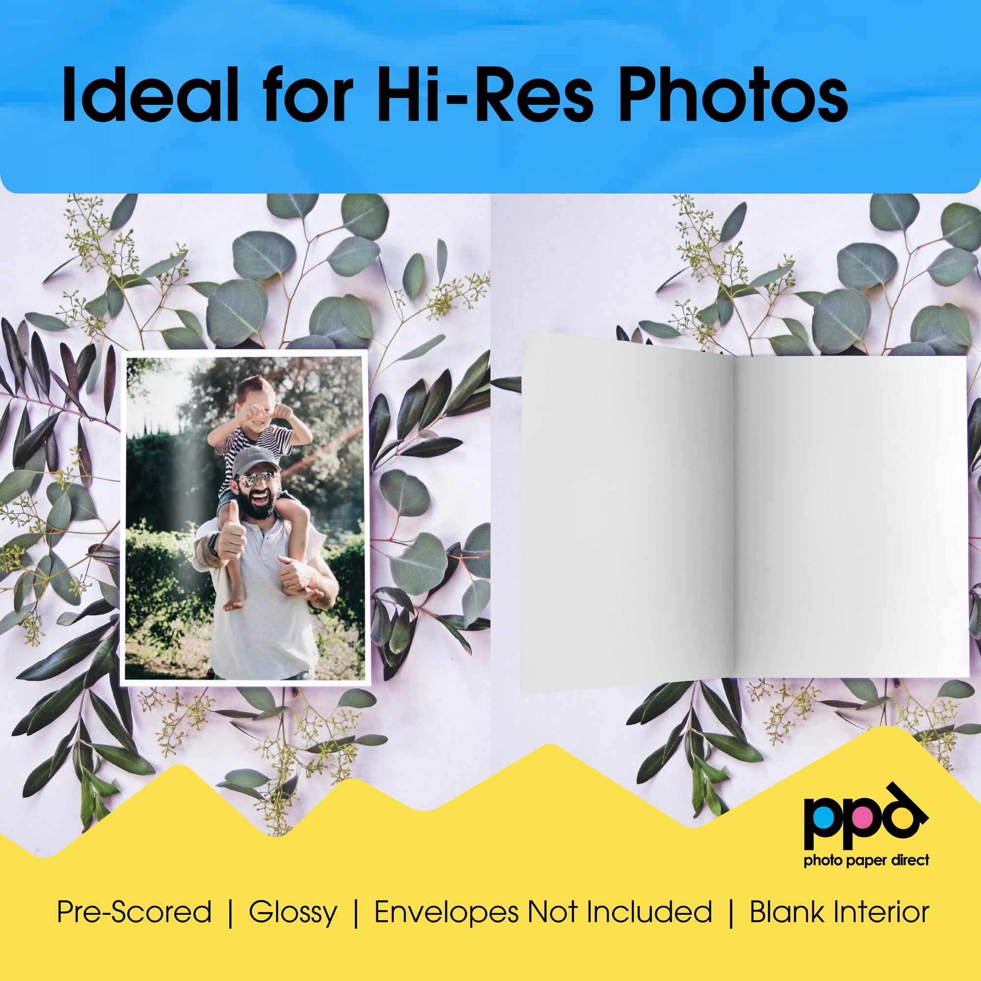PPD Inkjet Printable Greeting Cards Glossy 240gsm A4 PPD-51
