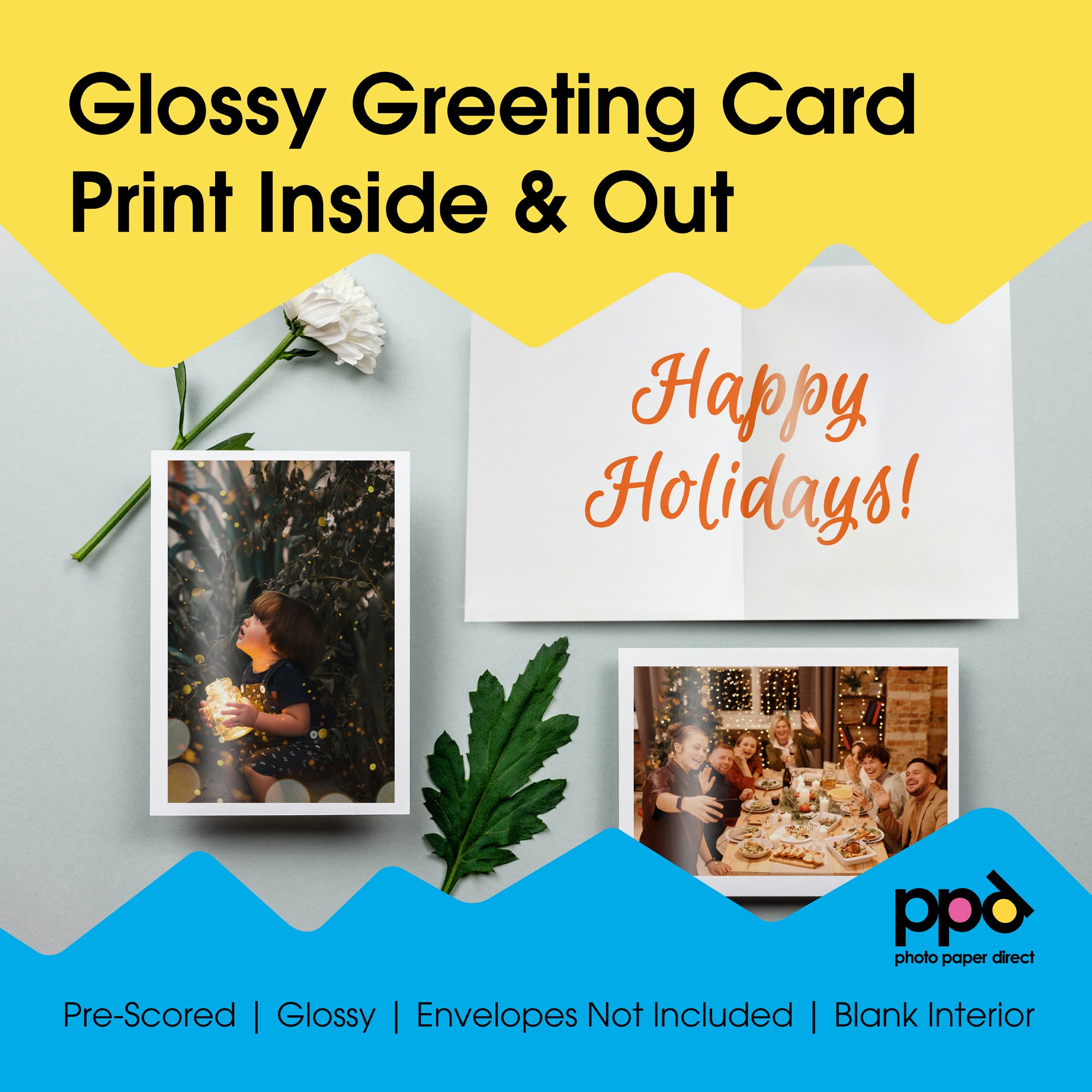 PPD Inkjet Printable Greeting Cards Glossy 240gsm A4 PPD-51