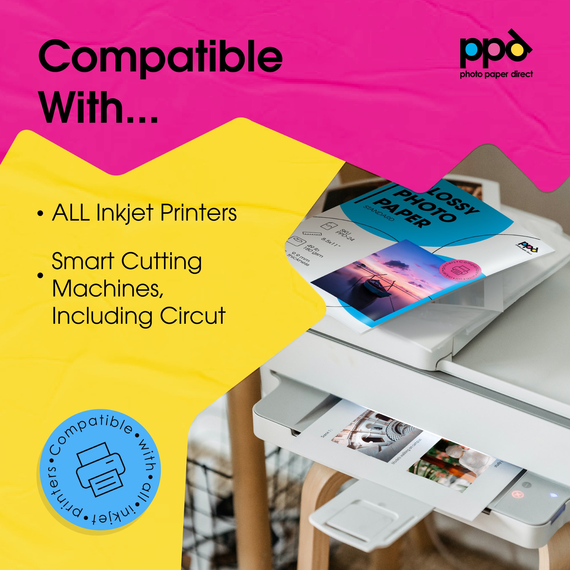 PPD Inkjet Photo Paper Glossy 180gsm A4 PPD-24