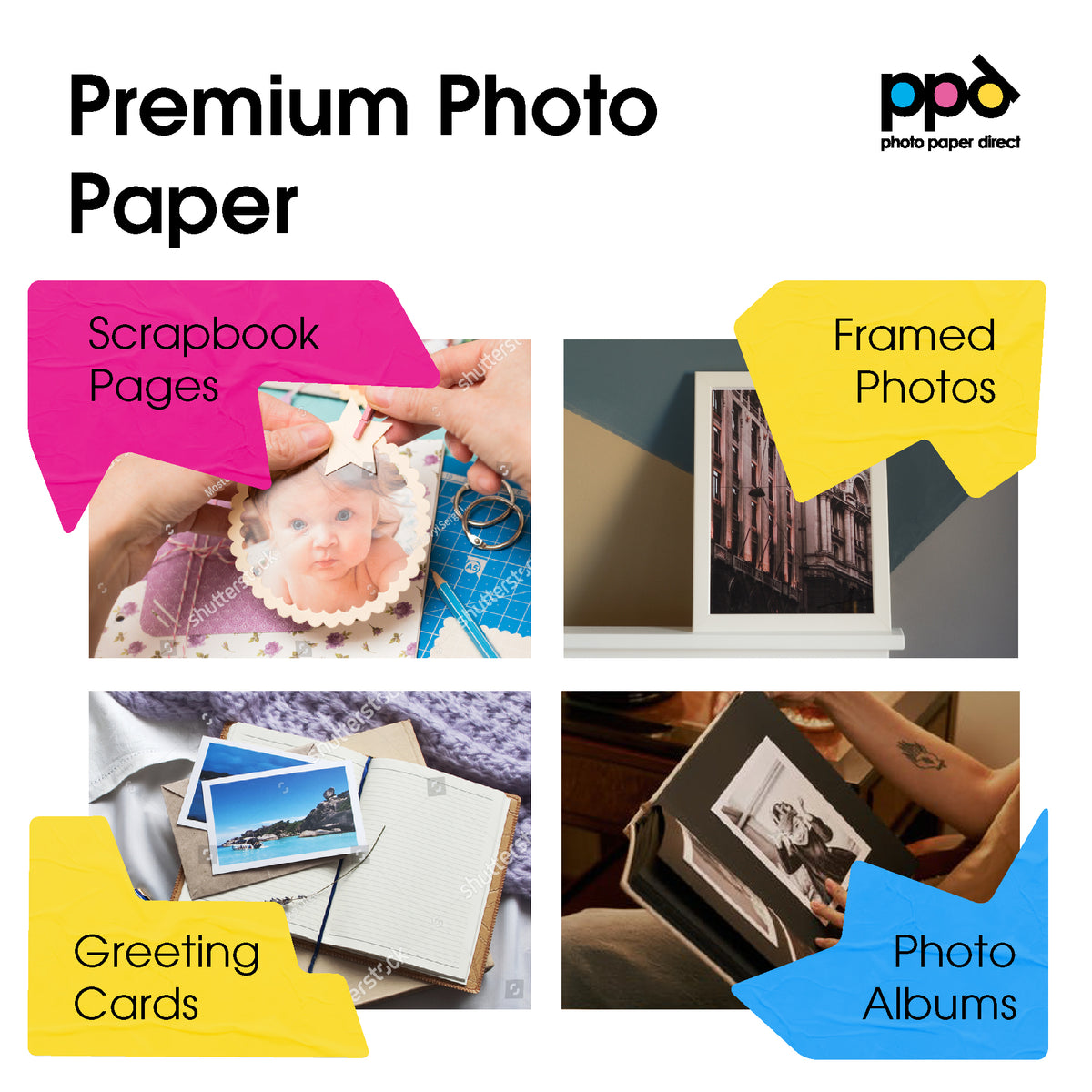 Photo Paper Direct PPD Inkjet Premium Photo Paper Satin Pearl 280gsm A4 PPD-21 ...