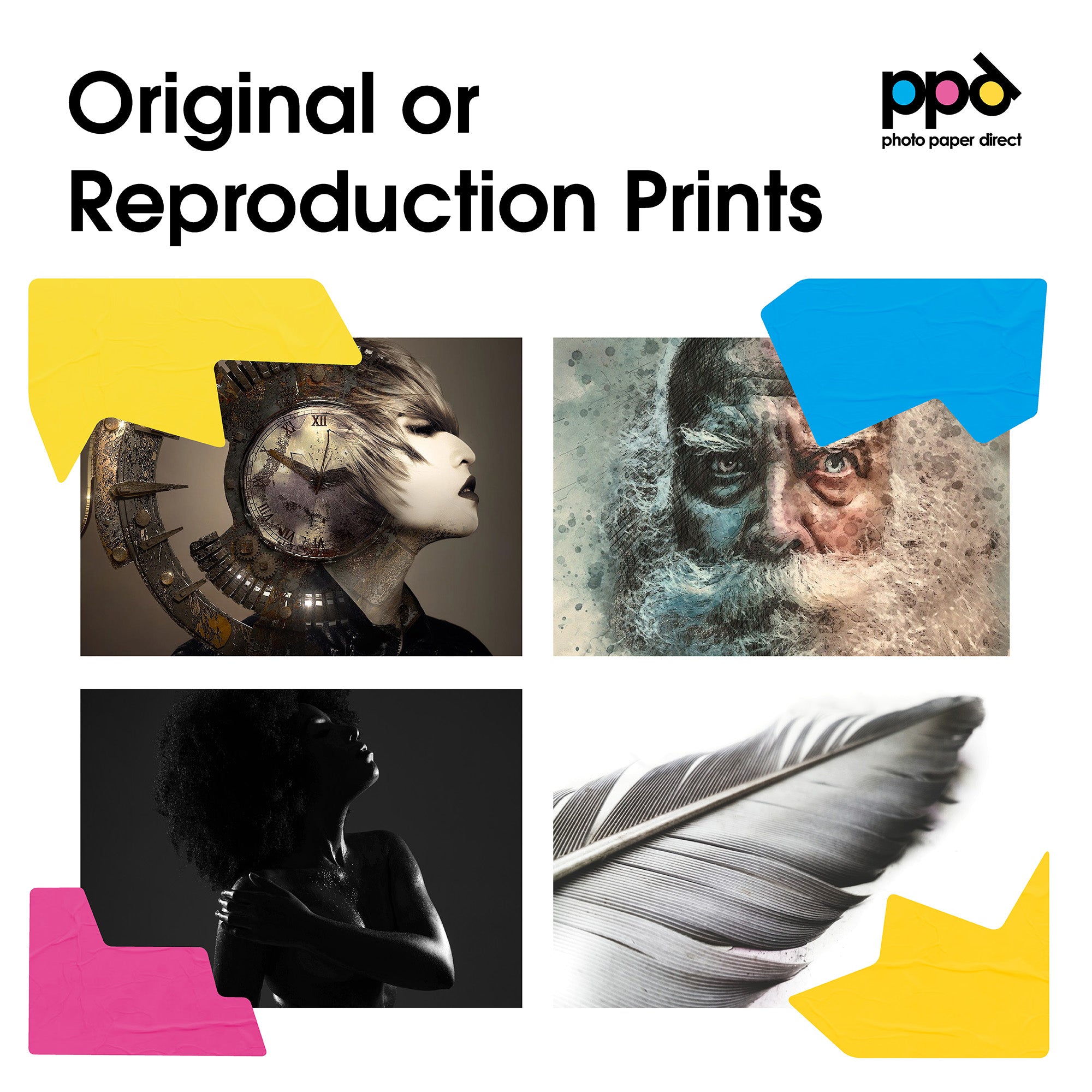 PPD Inkjet Radiant White Giclee Paper 100% Cotton Fibre Archival A3 270gsm PPD-79