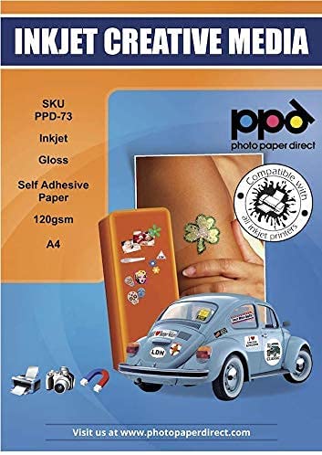 PPD Glossy Sticker Paper A4 120g Self Adhesive PPD-73