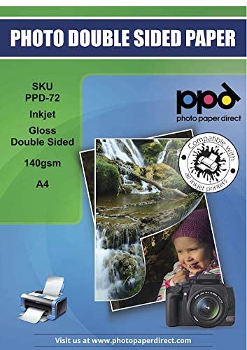 PPD Inkjet Photo Quality Gloss Double Sided Brochure Paper A4 140gsm PPD-72