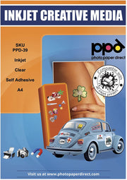 PPD Inkjet Vinyl Self-Adhesive Clear 4.7mil A4 PPD-39