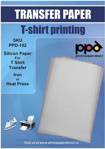 PPD Silicone Papers for T Shirt Transfer Iron or Heat Press A4 PPD