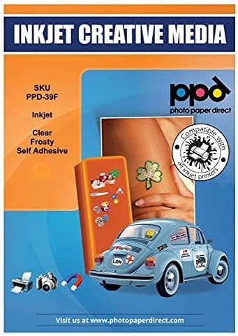 PPD Inkjet Vinyl Self-Adhesive Clear Frosty 4.7m A4 PPD-39F