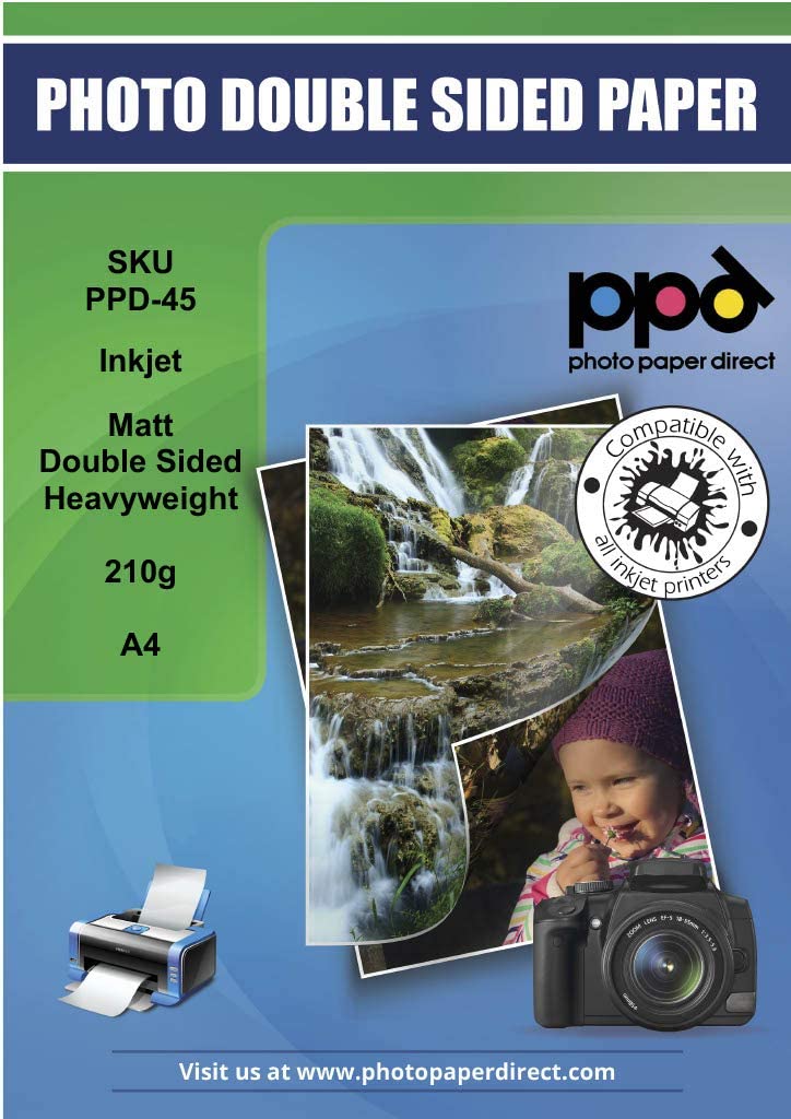 PPD Inkjet Heavyweight Photo Paper Matt Double-Sided A4 PPD-45