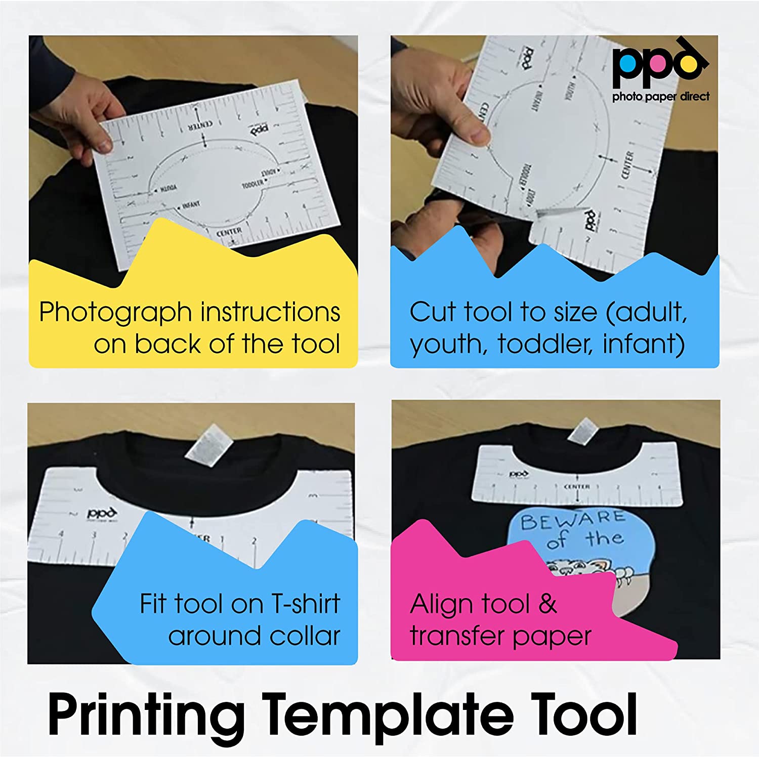 PPD Inkjet Iron-On Dark Transfer Paper A4 PPD-4