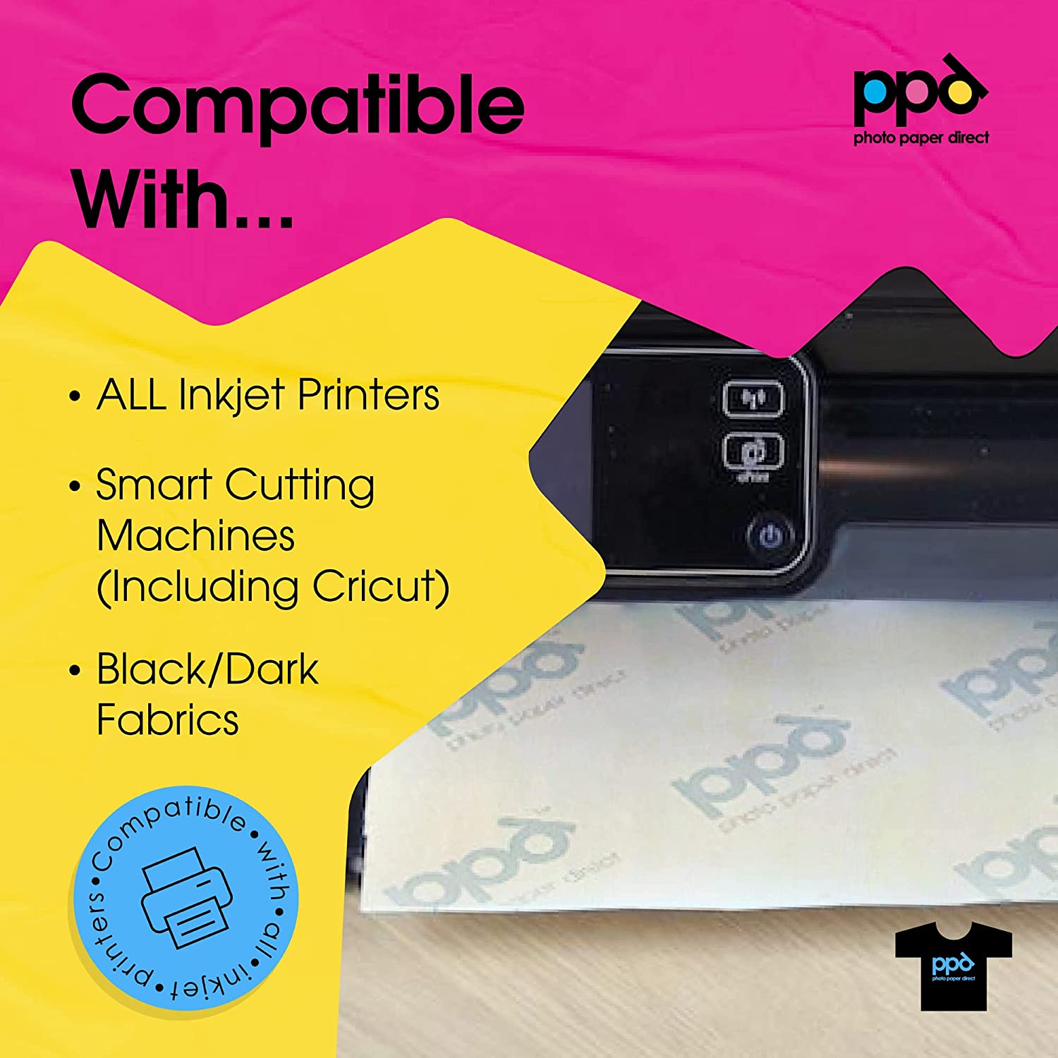 PPD Inkjet Iron-On Dark Transfer Paper A4 PPD-4