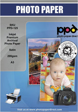 Papier Photo Satin Apli 240g/m² - Format A4 (210x297mm) | Lot De 25 Feuilles | Imprimable Recto-Verso, Résistant à L'Eau