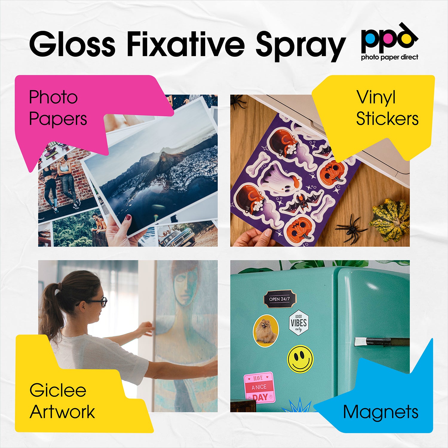 Ghiant INKJET FIX 400ml Glossy Fixative Spray for Inkjet Papers