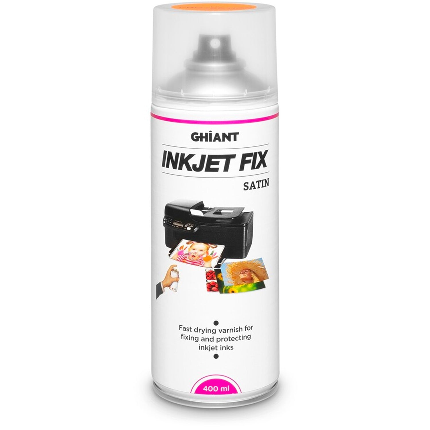 Ghiant INKJET FIX 400ml Satin Fixative Spray for Inkjet Papers