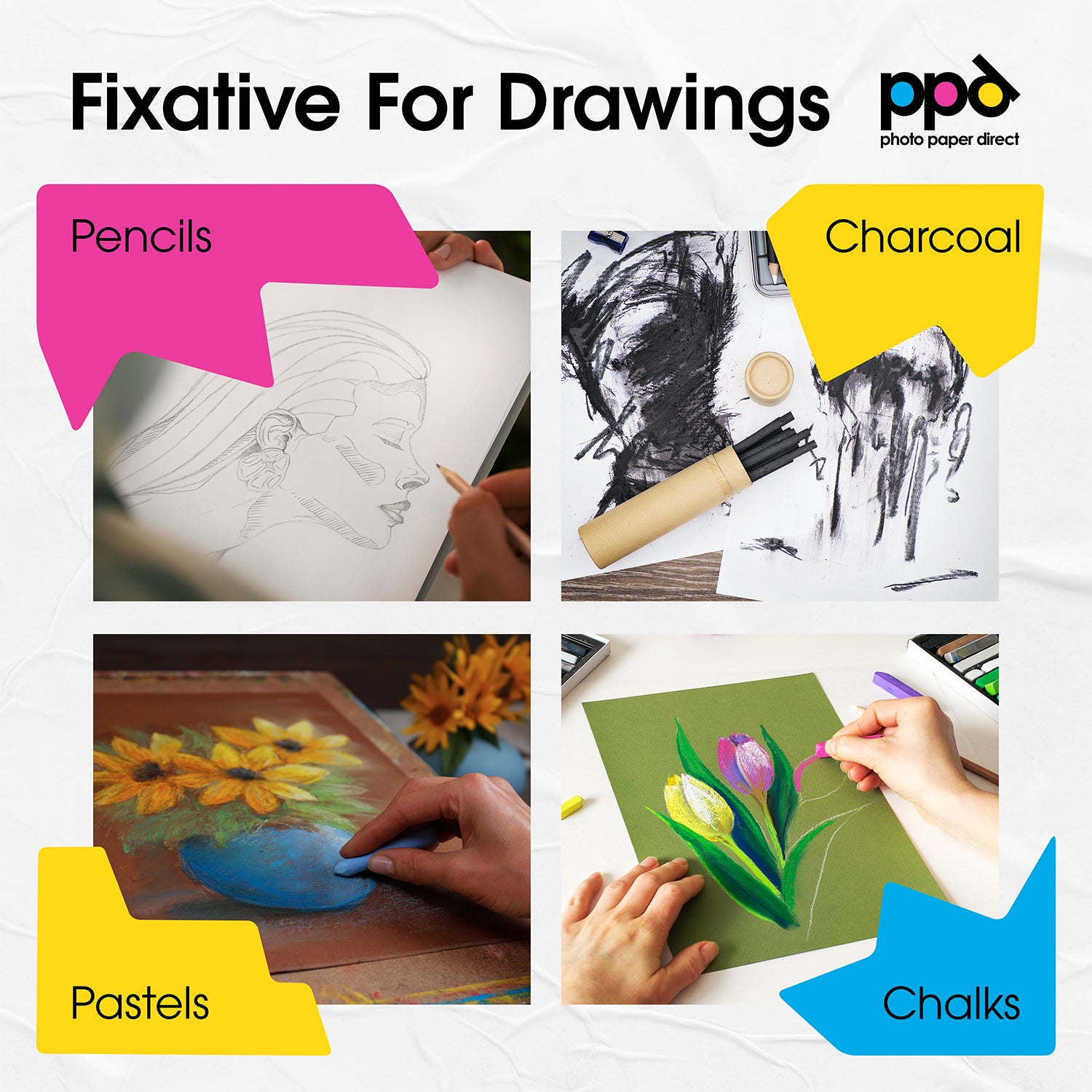 Ghiant FIX BASIC 150 ml Clear Fixative Spray for Drawn Artwork