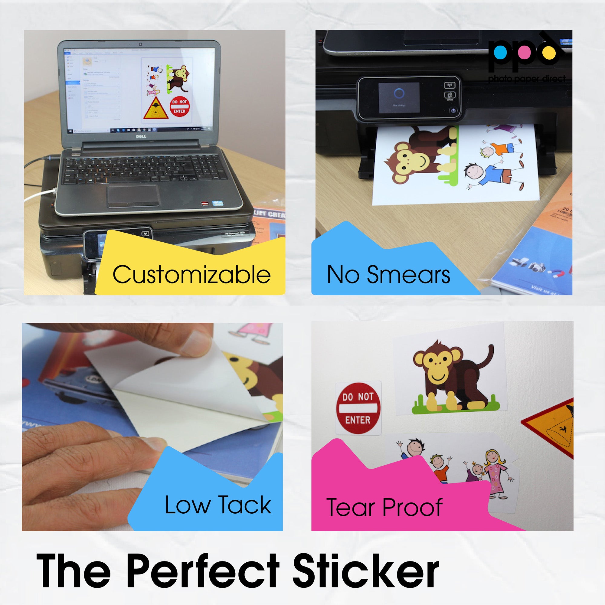 PPD Inkjet Vinyl Self-Adhesive Matt 4.1mil A4 PPD-38