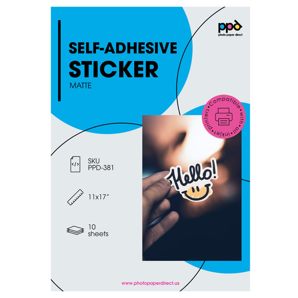Adhesive sticker on sale